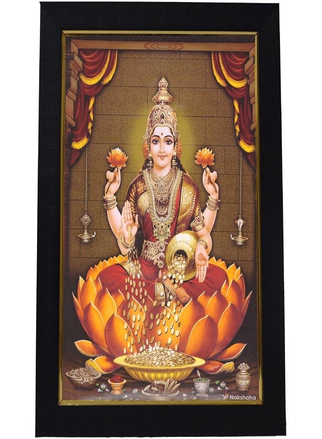 101Temples 101 Temples - Divinity Eternity Spirituality Mata Sri Lakshmi Photo Frame ,Wood, Wall Mount,Multicolor - Image 1
